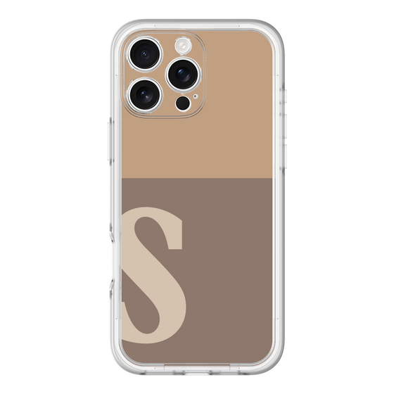 Slim Protection Premium Case［ オリジナル - initial two tone - S brown ］