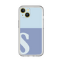 Slim Protection Premium Case［ オリジナル - initial two tone - S blue ］