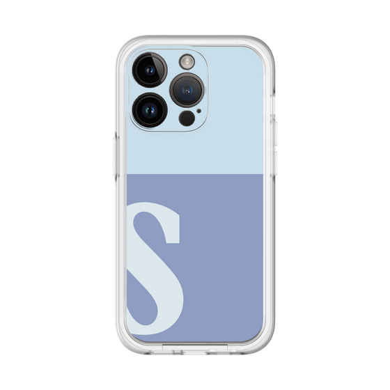 Slim Protection Premium Case［ オリジナル - initial two tone - S blue ］