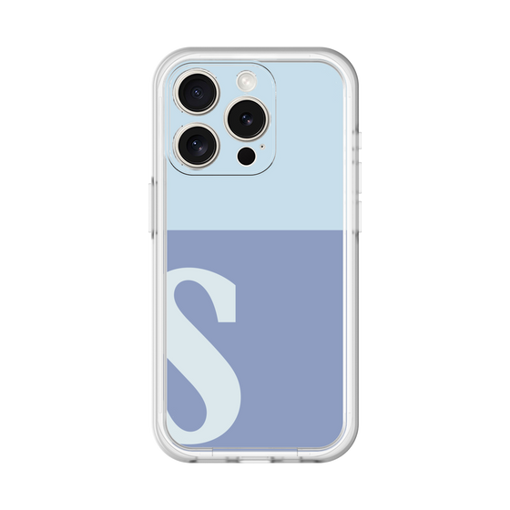 Slim Protection Premium Case［ オリジナル - initial two tone - S blue ］