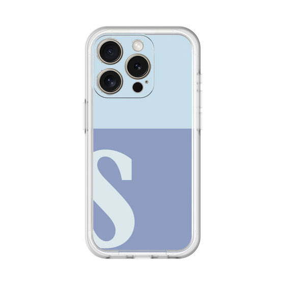 Slim Protection Premium Case［ オリジナル - initial two tone - S blue ］