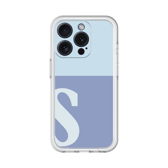 Slim Protection Premium Case［ オリジナル - initial two tone - S blue ］