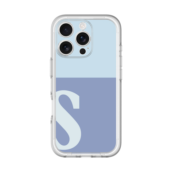 Slim Protection Premium Case［ オリジナル - initial two tone - S blue ］