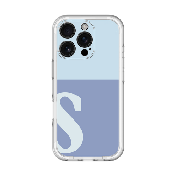 Slim Protection Premium Case［ オリジナル - initial two tone - S blue ］