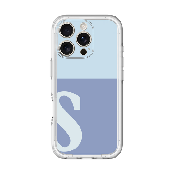 Slim Protection Premium Case［ オリジナル - initial two tone - S blue ］