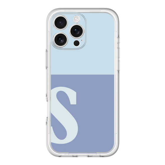 Slim Protection Premium Case［ オリジナル - initial two tone - S blue ］