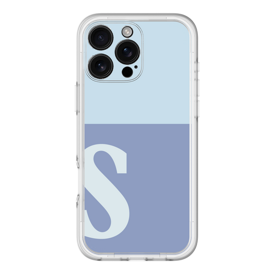 Slim Protection Premium Case［ オリジナル - initial two tone - S blue ］
