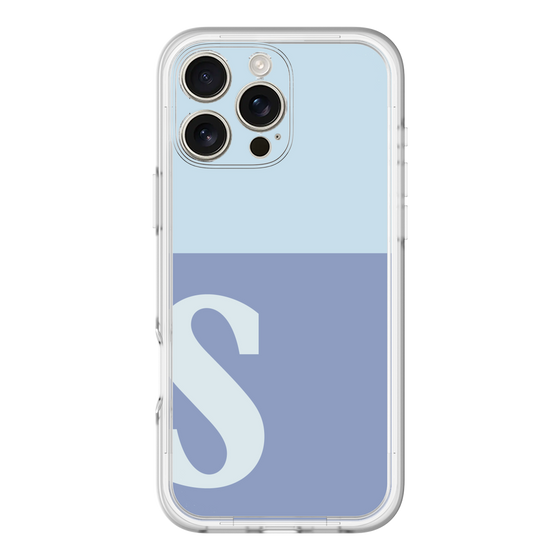 Slim Protection Premium Case［ オリジナル - initial two tone - S blue ］