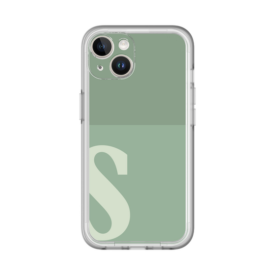 Slim Protection Premium Case［ オリジナル - initial two tone - S green ］