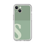 Slim Protection Premium Case［ オリジナル - initial two tone - S green ］
