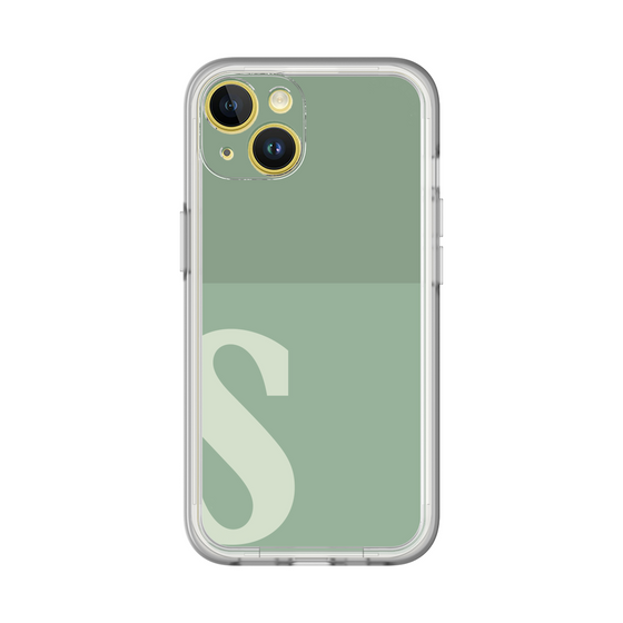 Slim Protection Premium Case［ オリジナル - initial two tone - S green ］