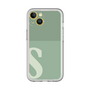Slim Protection Premium Case［ オリジナル - initial two tone - S green ］