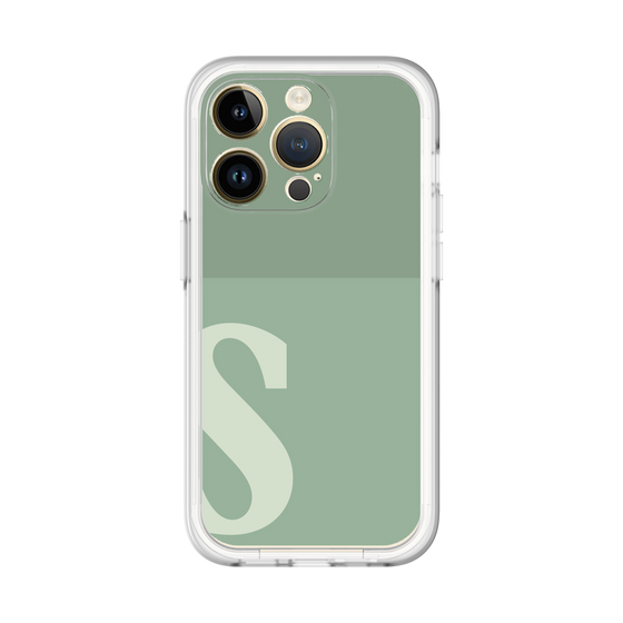 Slim Protection Premium Case［ オリジナル - initial two tone - S green ］