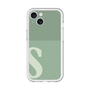 Slim Protection Premium Case［ オリジナル - initial two tone - S green ］
