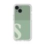 Slim Protection Premium Case［ オリジナル - initial two tone - S green ］