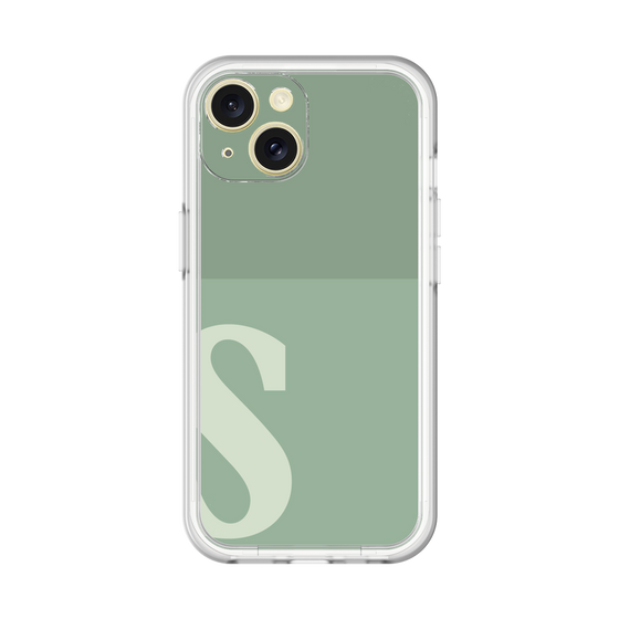 Slim Protection Premium Case［ オリジナル - initial two tone - S green ］
