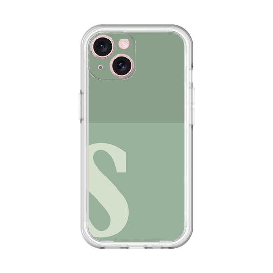 Slim Protection Premium Case［ オリジナル - initial two tone - S green ］
