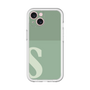 Slim Protection Premium Case［ オリジナル - initial two tone - S green ］