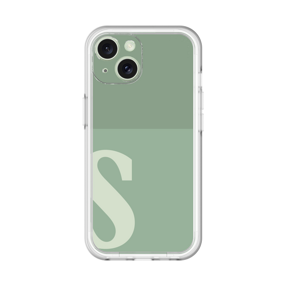 Slim Protection Premium Case［ オリジナル - initial two tone - S green ］