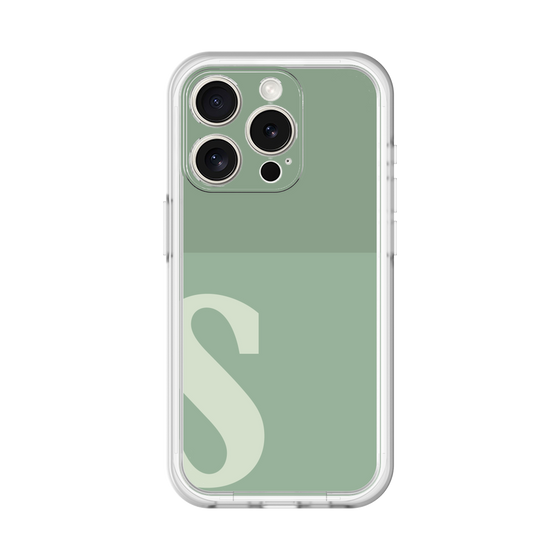 Slim Protection Premium Case［ オリジナル - initial two tone - S green ］