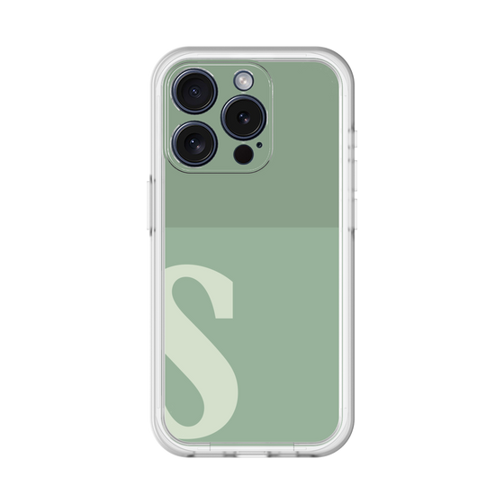 Slim Protection Premium Case［ オリジナル - initial two tone - S green ］