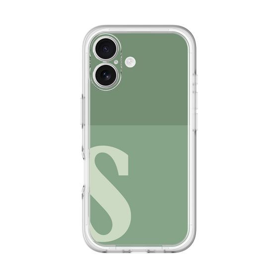 Slim Protection Premium Case［ オリジナル - initial two tone - S green ］