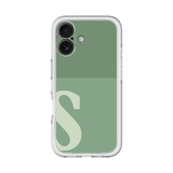 Slim Protection Premium Case［ オリジナル - initial two tone - S green ］