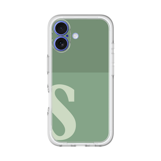 Slim Protection Premium Case［ オリジナル - initial two tone - S green ］