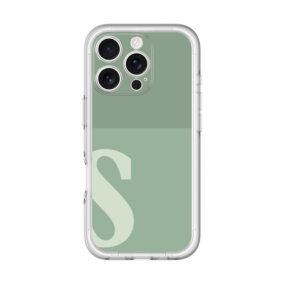 Slim Protection Premium Case［ オリジナル - initial two tone - S green ］