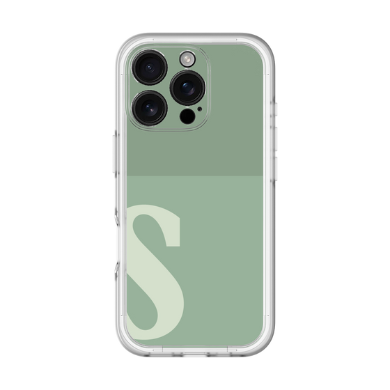 Slim Protection Premium Case［ オリジナル - initial two tone - S green ］
