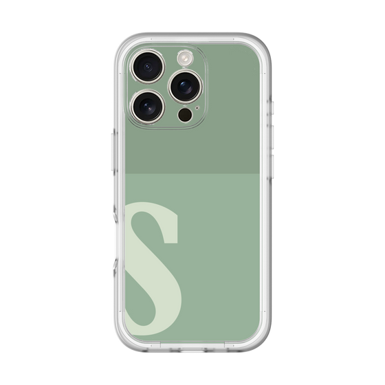 Slim Protection Premium Case［ オリジナル - initial two tone - S green ］