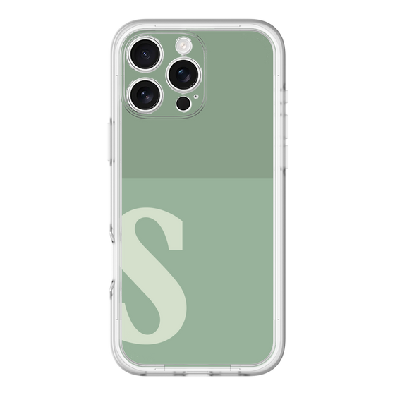 Slim Protection Premium Case［ オリジナル - initial two tone - S green ］