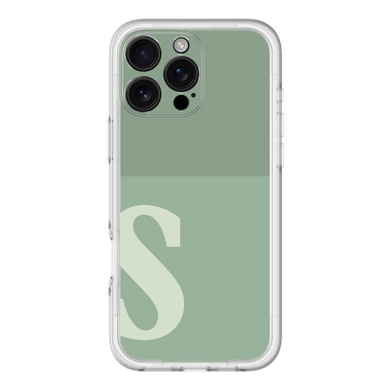 Slim Protection Premium Case［ オリジナル - initial two tone - S green ］