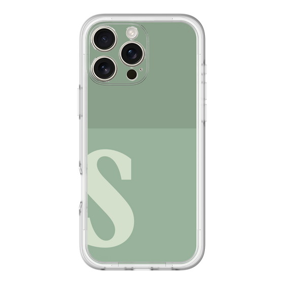 Slim Protection Premium Case［ オリジナル - initial two tone - S green ］
