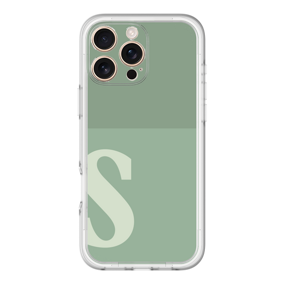 Slim Protection Premium Case［ オリジナル - initial two tone - S green ］