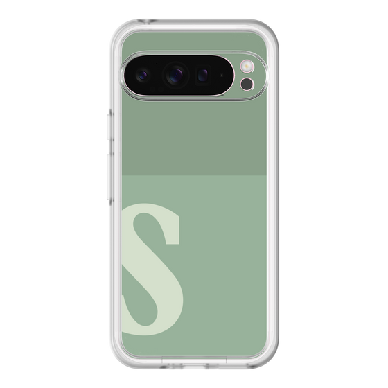Slim Protection Premium Case［ オリジナル - initial two tone - S green ］