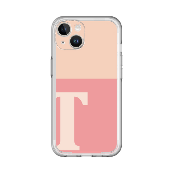 Slim Protection Premium Case［ オリジナル - initial two tone - T pink ］