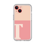 Slim Protection Premium Case［ オリジナル - initial two tone - T pink ］