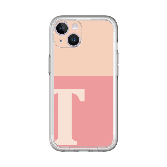 Slim Protection Premium Case［ オリジナル - initial two tone - T pink ］
