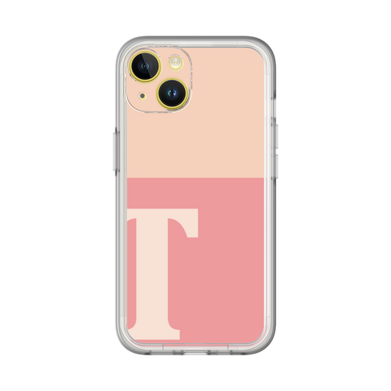 Slim Protection Premium Case［ オリジナル - initial two tone - T pink ］