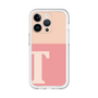 Slim Protection Premium Case［ オリジナル - initial two tone - T pink ］