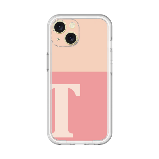 Slim Protection Premium Case［ オリジナル - initial two tone - T pink ］