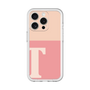 Slim Protection Premium Case［ オリジナル - initial two tone - T pink ］