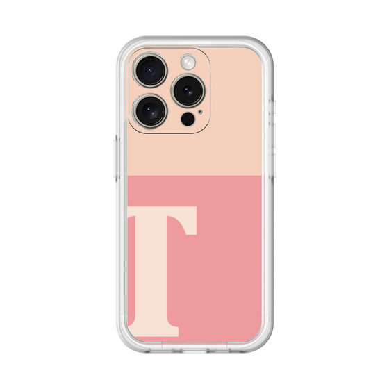Slim Protection Premium Case［ オリジナル - initial two tone - T pink ］