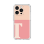 Slim Protection Premium Case［ オリジナル - initial two tone - T pink ］