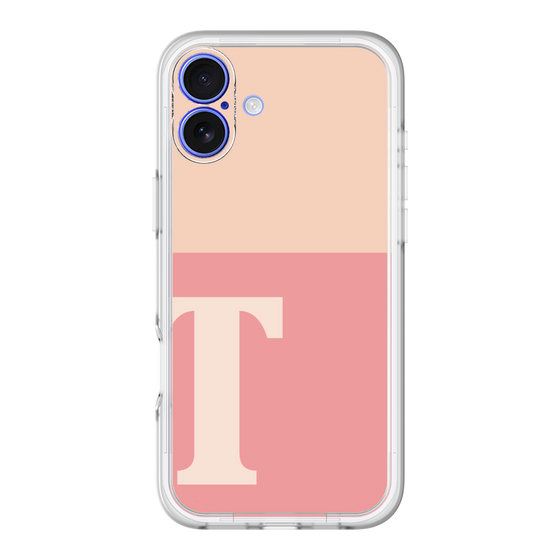 Slim Protection Premium Case［ オリジナル - initial two tone - T pink ］