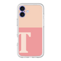 Slim Protection Premium Case［ オリジナル - initial two tone - T pink ］