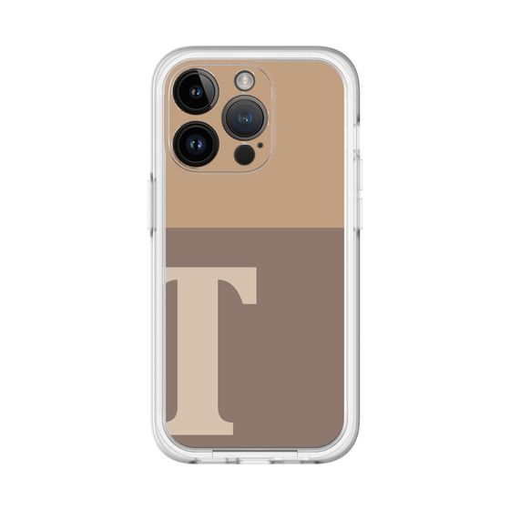 Slim Protection Premium Case［ オリジナル - initial two tone - T brown ］