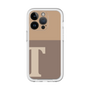 Slim Protection Premium Case［ オリジナル - initial two tone - T brown ］