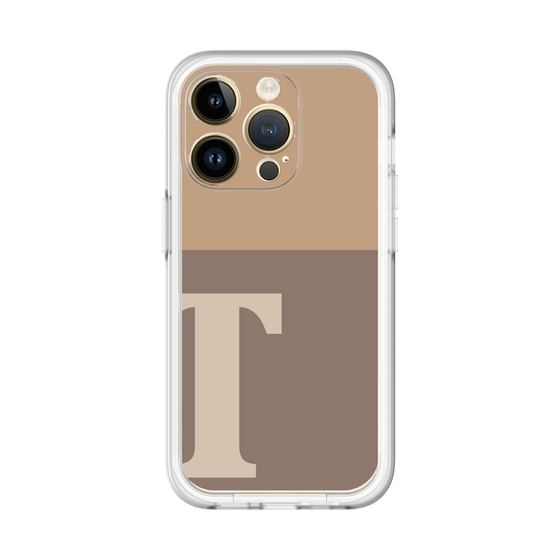 Slim Protection Premium Case［ オリジナル - initial two tone - T brown ］